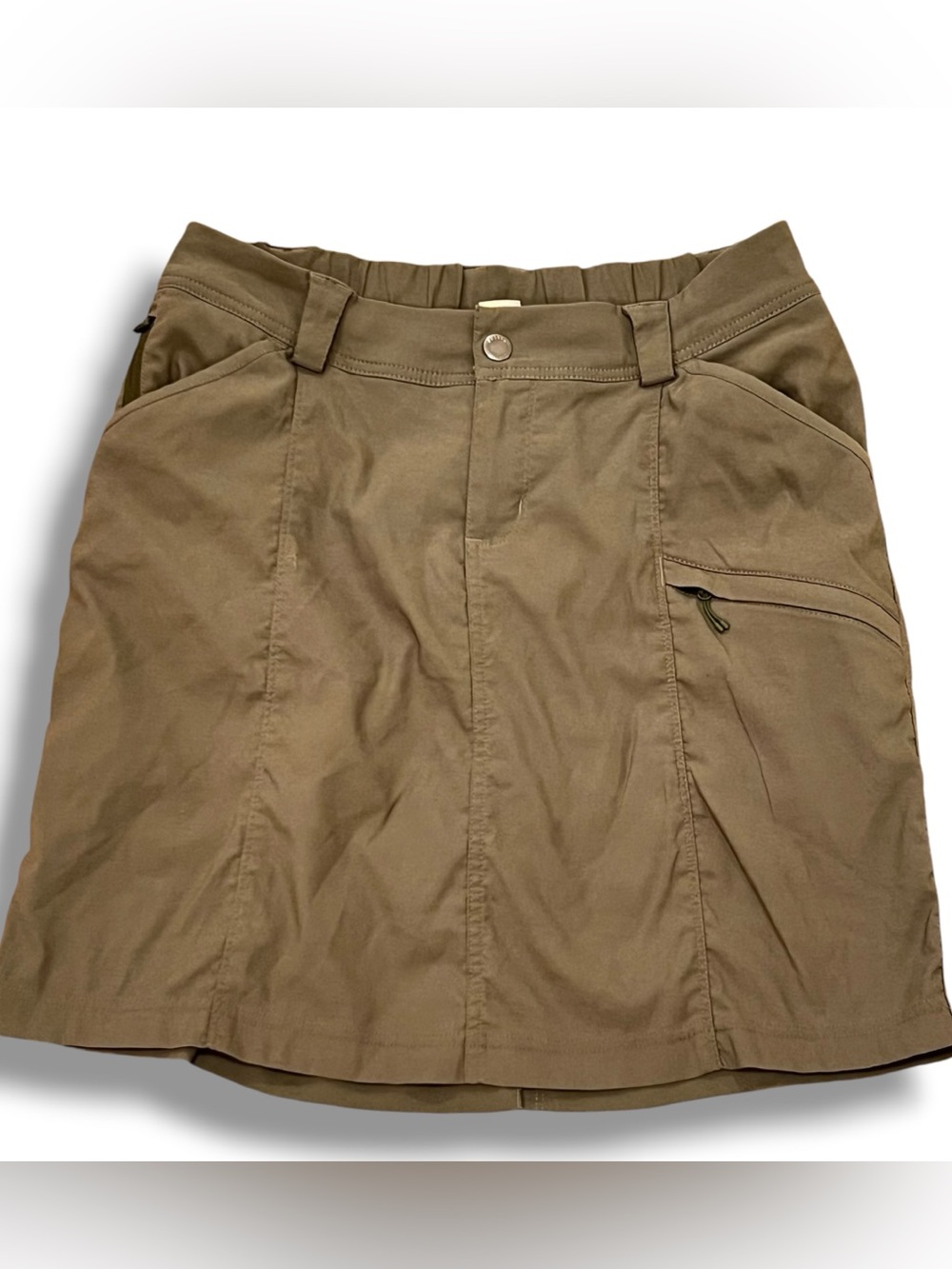 Duluth Trading Women's Cargo Skort Olive Green Size 8 Outdoor Activewear Work